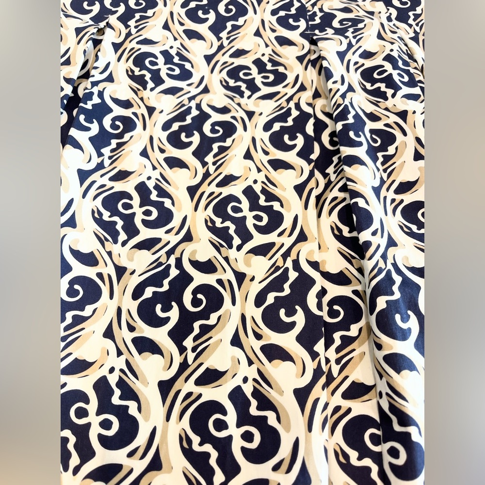 Semantics Xl Geometric Pattern A Line Pleated Ski… - image 7